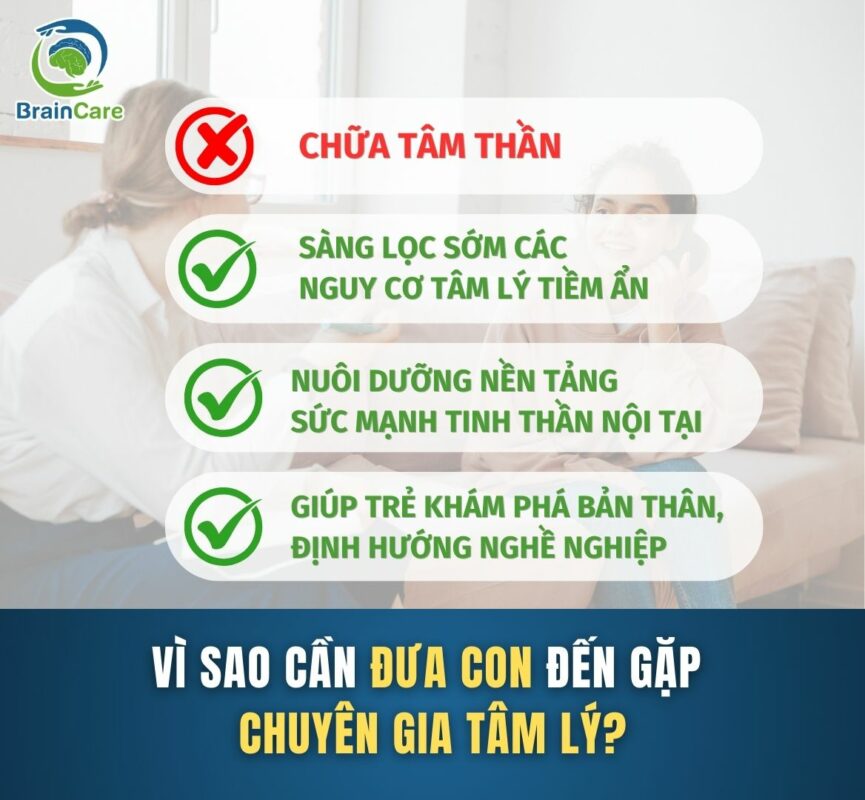 Con phải có vấn đề tâm lý thì mới cần gặp chuyên gia